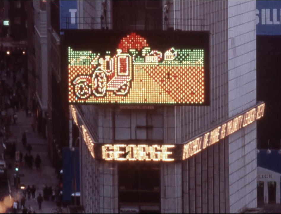 GITSO TRUST (1988) by Ericka Beckman at Time Square, New York, NY